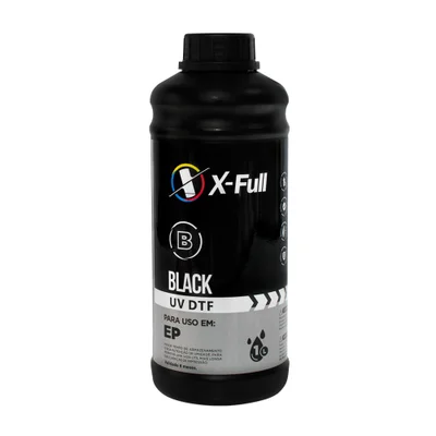 Tinta X-full Compativel C/ Universal Uv Dtf Black 1 Litro