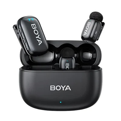 Microfone Boya Mini-18 Sem Fio 100m Ia 3.5mm Câmera Dslr