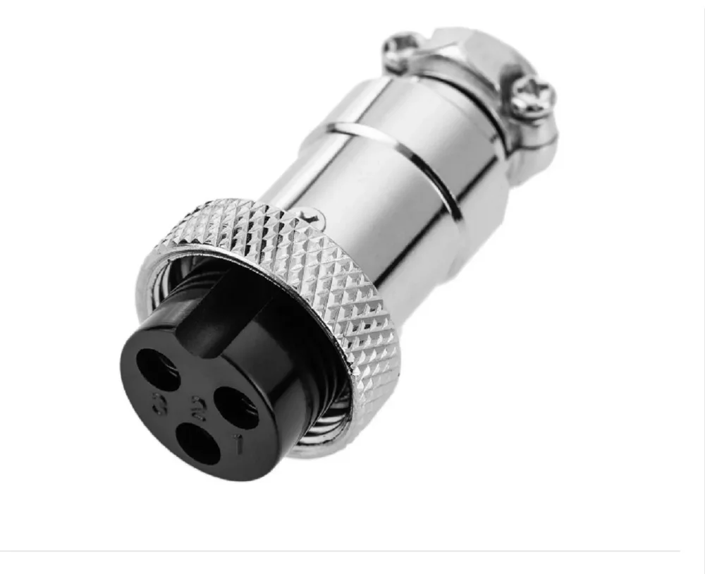 Imagem 2 de 5 do produto Conector Mic Macho/femea 4 Pinos Metal - 10 Pares