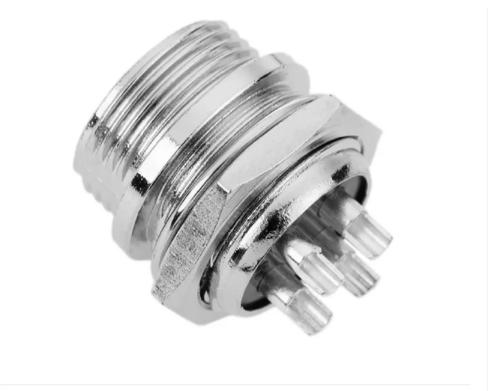 Imagem 5 de 5 do produto Conector Mic Macho/femea 4 Pinos Metal - 10 Pares
