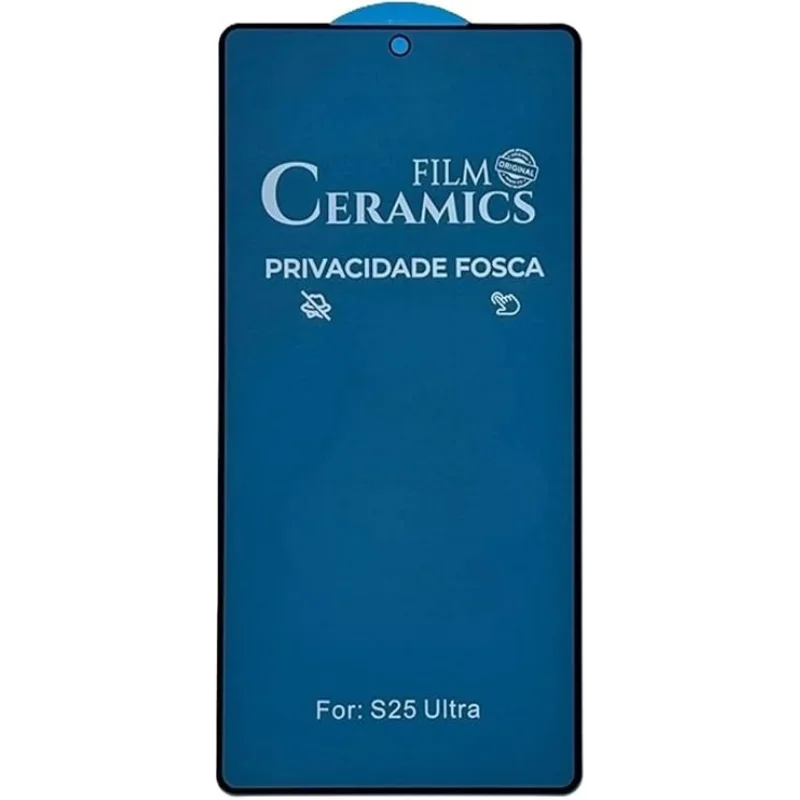 Película 9d Cerâmica Fosca Privacidade Compatível Para  Smartphone Samsung Galaxy S22 Plus / S23 Plus