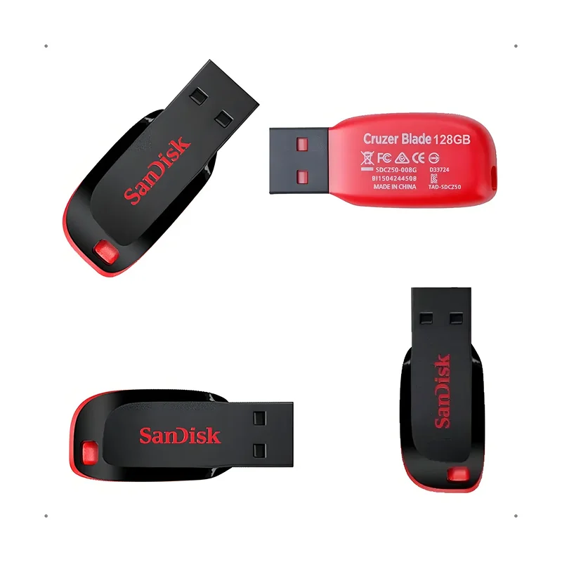 Imagem 4 de 4 do produto Pen Drive Sandisk - Unidade Flash Ultra 128GB Usb 3.0 - Preto-sdcz48-128g-a46