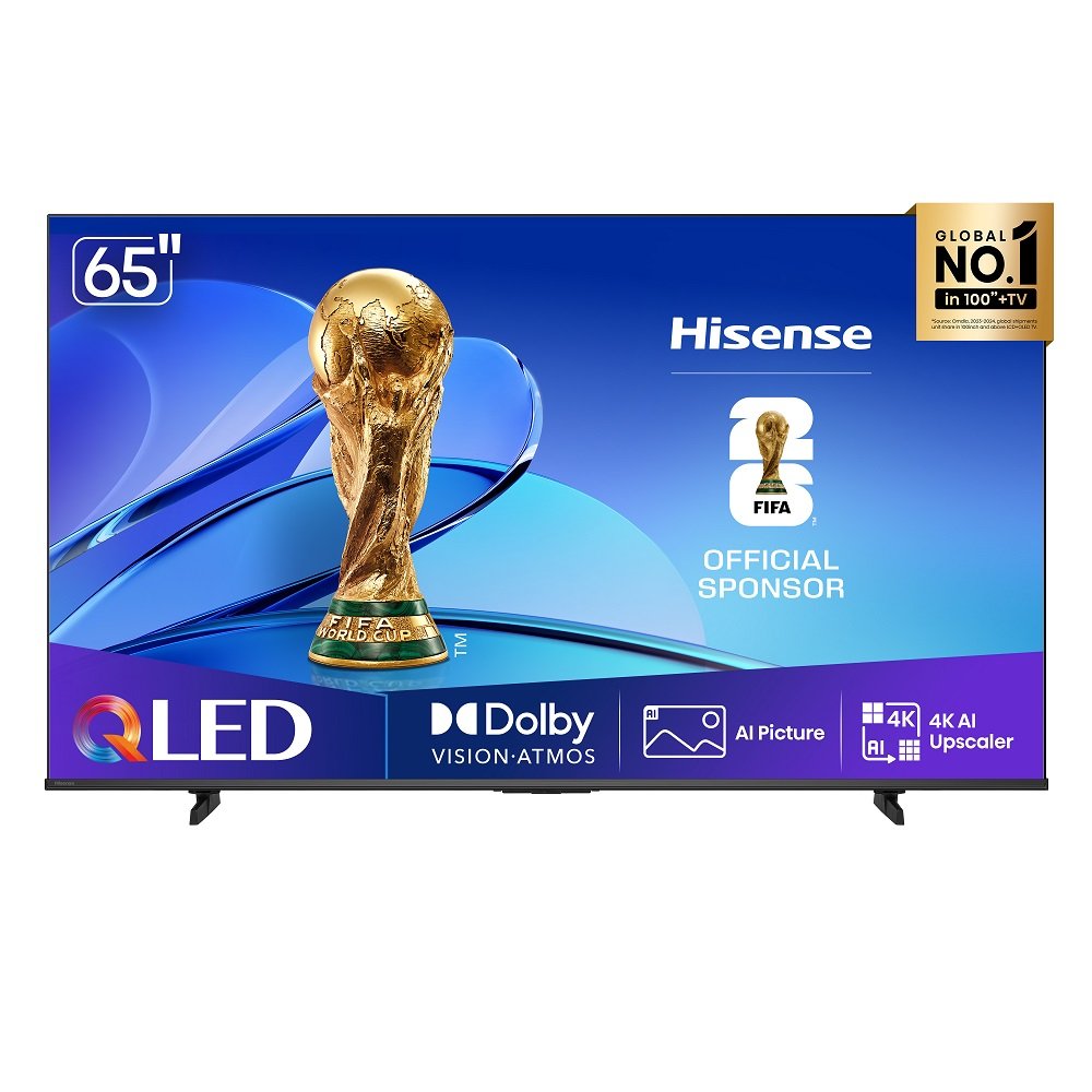 Smart TV Hisense QLED 4K 65" 65Q6QV com Processador AI Dolby Vision HDR10+ HLG Filmmaker Mode Dolby Gaming Dolby Atmos Alexa e Google