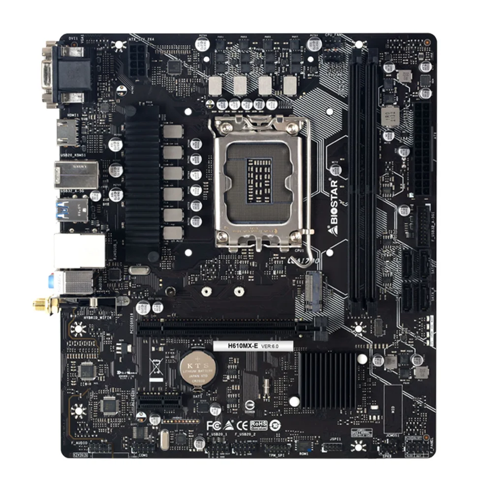 Placa Mae Biostar H610mx-e LGA 1700 6