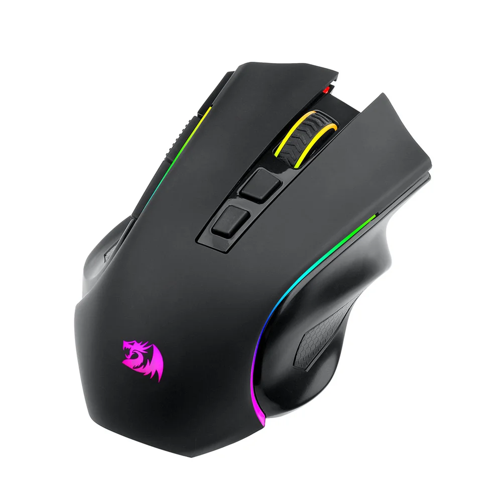 Imagem 3 de 5 do produto Mouse Gamer Sem Fio Redragon Griffin Pro Wireless RGB M602p-ks Preto