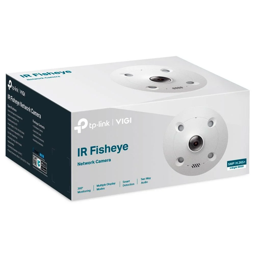 Imagem 2 de 4 do produto Câmera De Rede Fisheye Externa 5mp Ir Insight S655i Tp-link