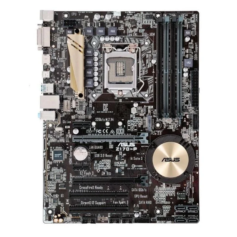 Placa Mae Gamer Prime Z170-p LGA  1151 64gb Ddr4 Intel i3 i5 i7 6e7ª Geração M.2 4
