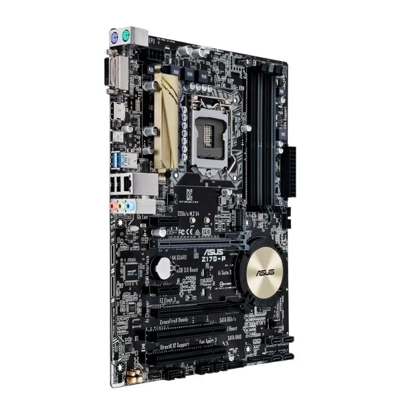 Placa Mae Gamer Prime Z170-p LGA  1151 64gb Ddr4 Intel i3 i5 i7 6e7ª Geração M.2 7