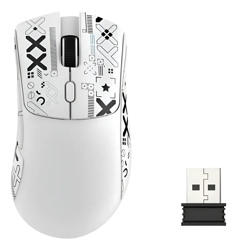 Imagem 5 de 5 do produto Mouse Gamer Attack Shark R1 18000dpi Paw3311 Branco 1000hz