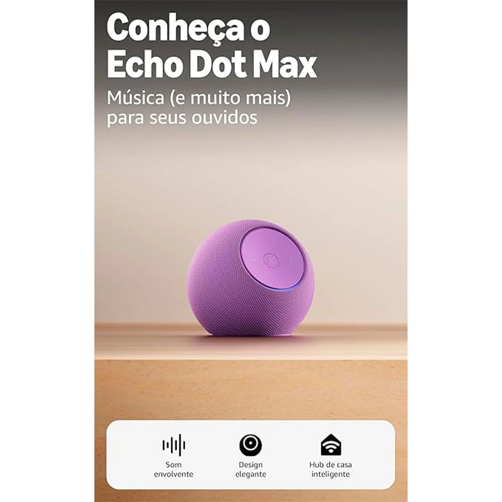 Echo Dot Max 2025 Smart Speaker Com Alexa Amazon