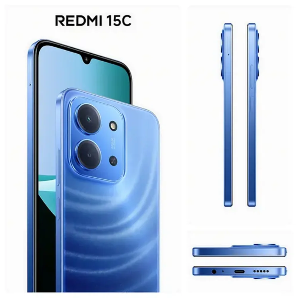 スマートフォン本体 Redmi 15C Moonlight Blue 8GB RAM 128GB Smartphone Xiaomi Redmi 15C 8GB RAM 256GB Moonlight Blue (Azul