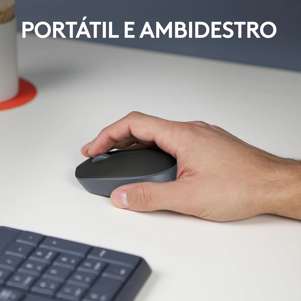 Imagem 3 de 5 do produto Mouse Sem Fio Mpower 2.4ghz Usb Preto Ergonômico