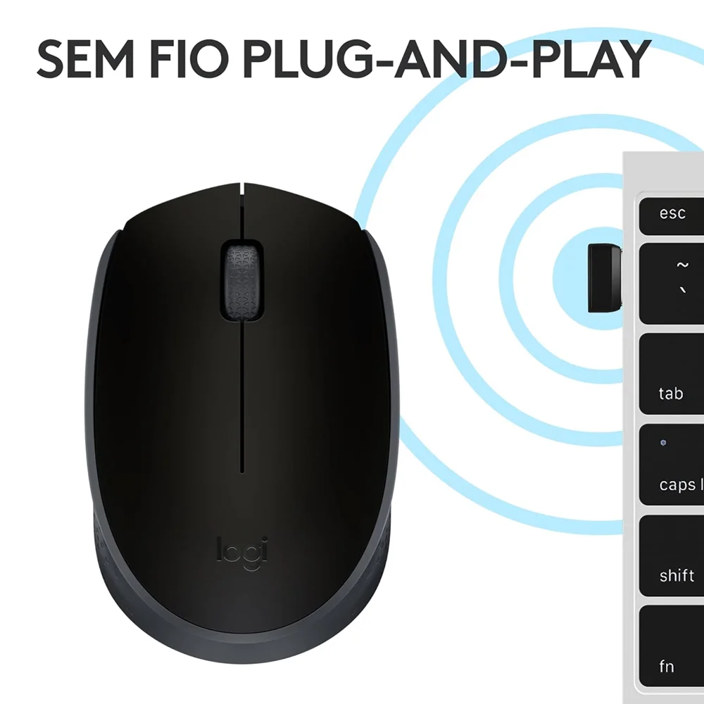 Imagem 5 de 5 do produto Mouse Sem Fio Mpower 2.4ghz Usb Preto Ergonômico