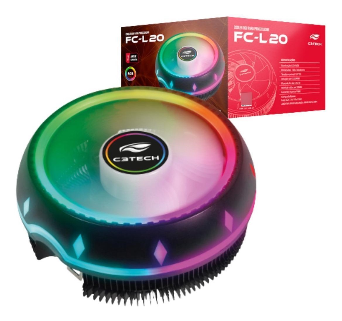 Cooler Para Intel LGA 1366/115x/1700 Amd