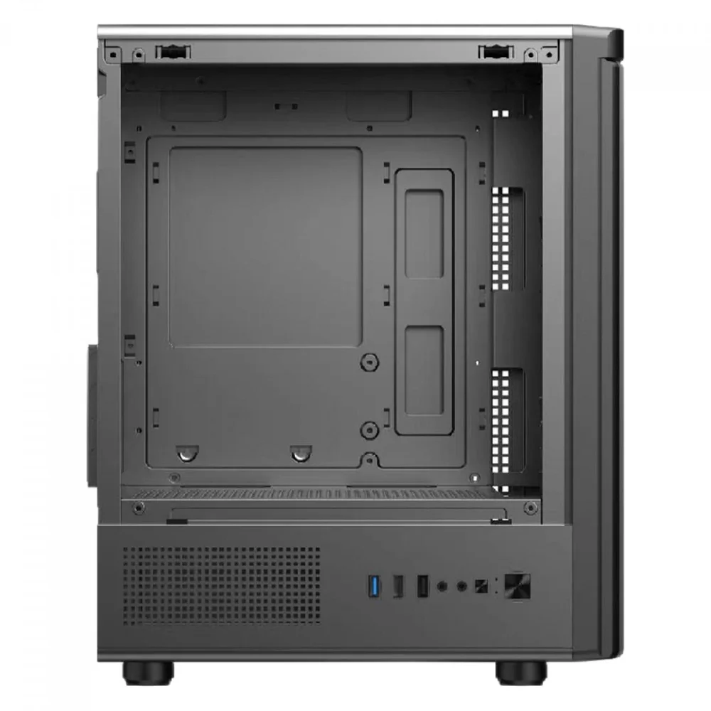 Imagem 2 de 5 do produto Gabinete Gamer Hayom Gb1727, Mid Tower, Lateral Em Vidro, M-atx, Com 3 Fans, Sem Fonte, Preto