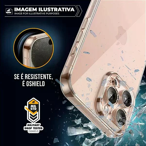Imagem 4 de 5 do produto Capa Para Iphone 12 Pro Max - Crystal Slim - Não Amarela - Gshield