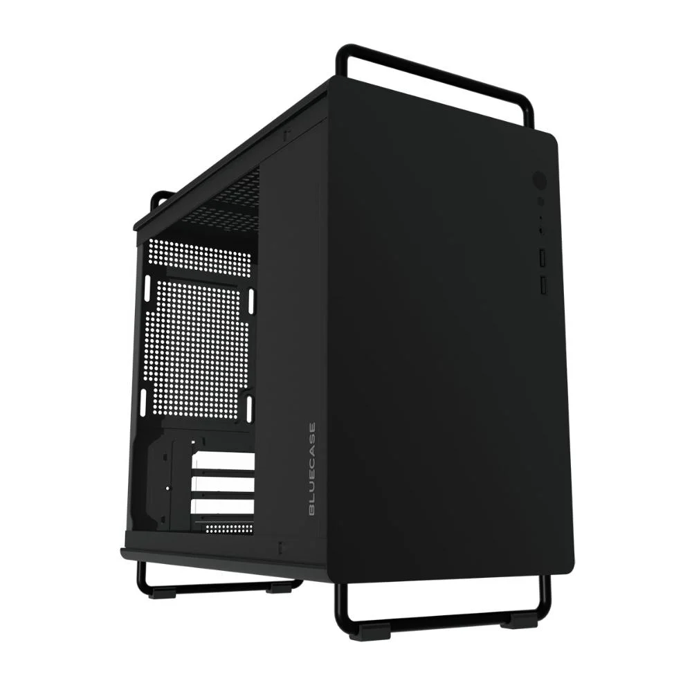 Gabinete Gamer Bluecase Bg-056b Tiny - Micro Atx - Design Compacto - Com Alça - Preto