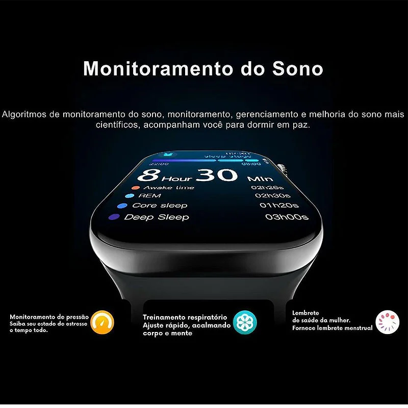 Imagem 5 de 5 do produto Smartwatch W11 Pro Serie 11 46mm Whatsapp Tela AmoLED 1gb Gps Nfc Microwear