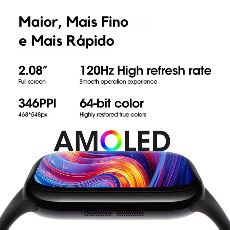 Imagem 5 de 5 do produto Smartwatch W11 Pro Mini Serie 11 42mm Whatsapp Tela AmoLED 1gb Gps Nfc Microwear