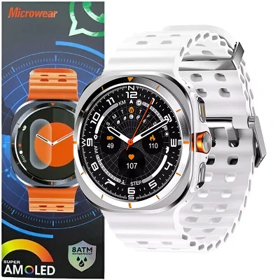 Smartwatch Su01 47mm Serie 11 8atm 1gb Tela AmoLED Whatsapp Gps Nfc