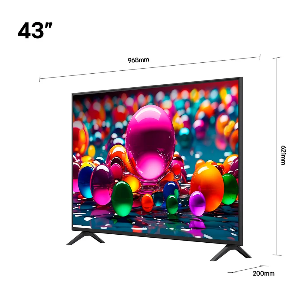 Smart Tv Lg 43'' 4k Webos 25 Ai Controle Smart Magic 43au801 6