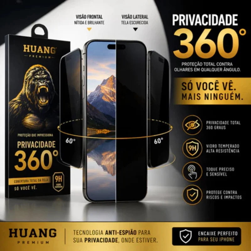 Imagem 5 de 5 do produto Película De Vidro 3d Privacidade Compatível Com Motorola Moto G51 / Moto G60 / Moto G60s / Moto G40 / G40 Fusion