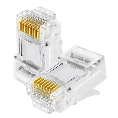 Conector Rj45 Macho Pacote C/ 100pcs