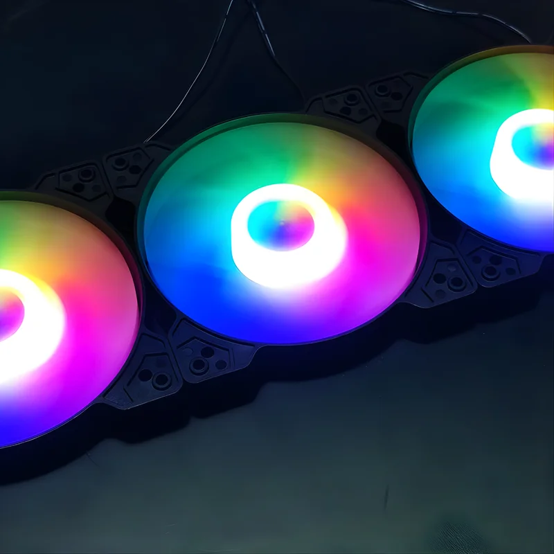 Cooler Fan Snaker Shadow LED ARGB 120mm Silencioso PC Preto 6