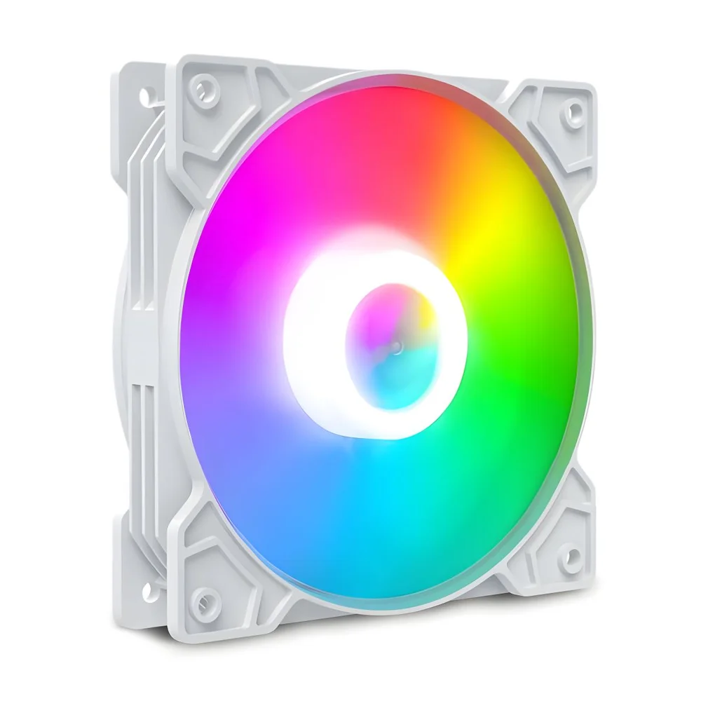 Cooler Fan Snaker Shadow LED ARGB 120mm Silencioso PC Branco 4