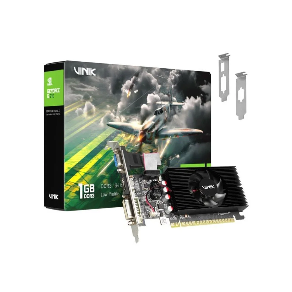 Imagem 2 de 5 do produto Placa De Vídeo Vinik G 210 Low Profile 1gb Ddr3 64bits - Gpuvk21001gblp0h2