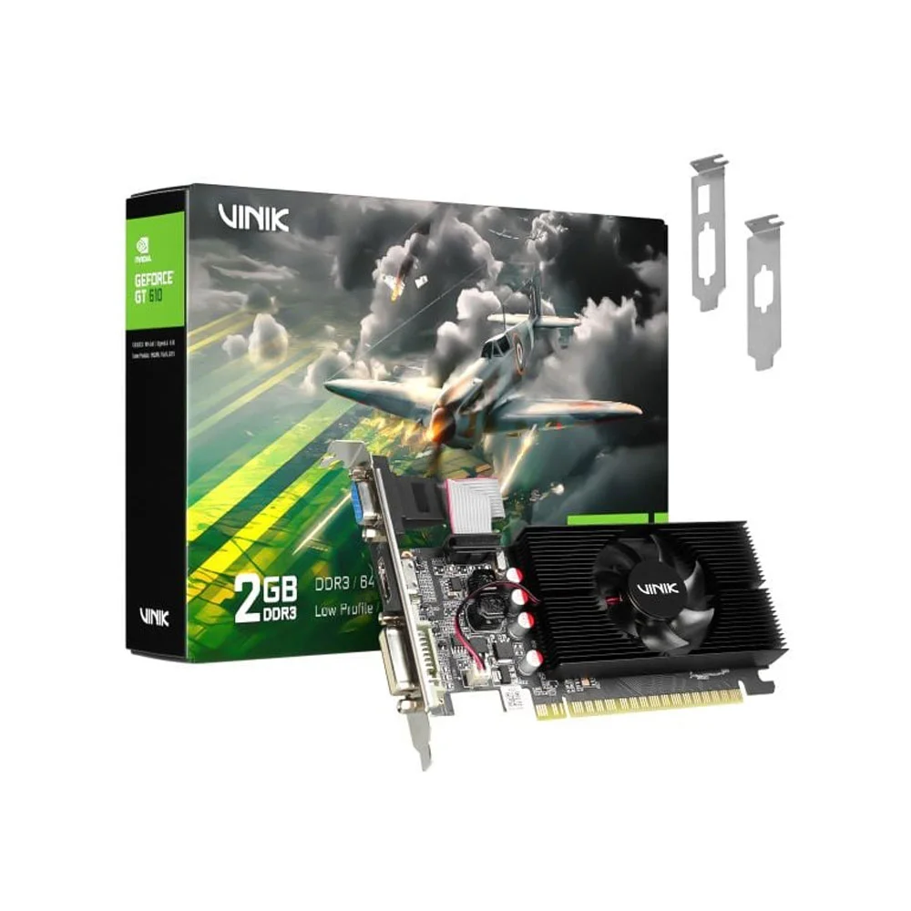 Imagem 4 de 5 do produto Placa De Video Vinik Gt 610 2gb Ddr3 64bits - Gpuvk6102gblp0h2