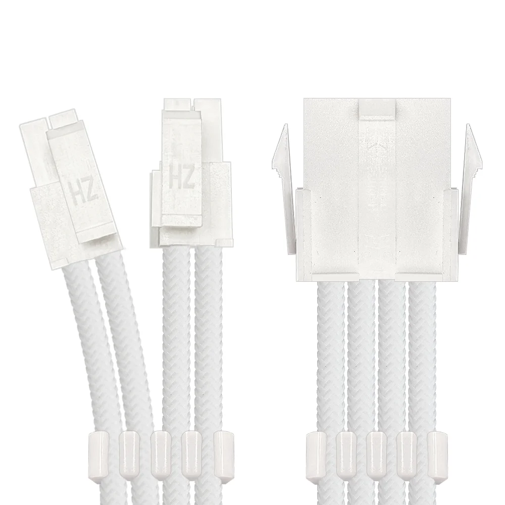 Imagem 5 de 5 do produto Cabo De Alimentação da Placa-Mãe (CPU) 4+4 = 8 Pinos, Extensor Sleeved EPS da Fonte, 285mm, Full White