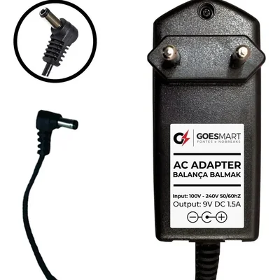 Fonte Dc 9v 1,5a Para Balanca Balmak Bk