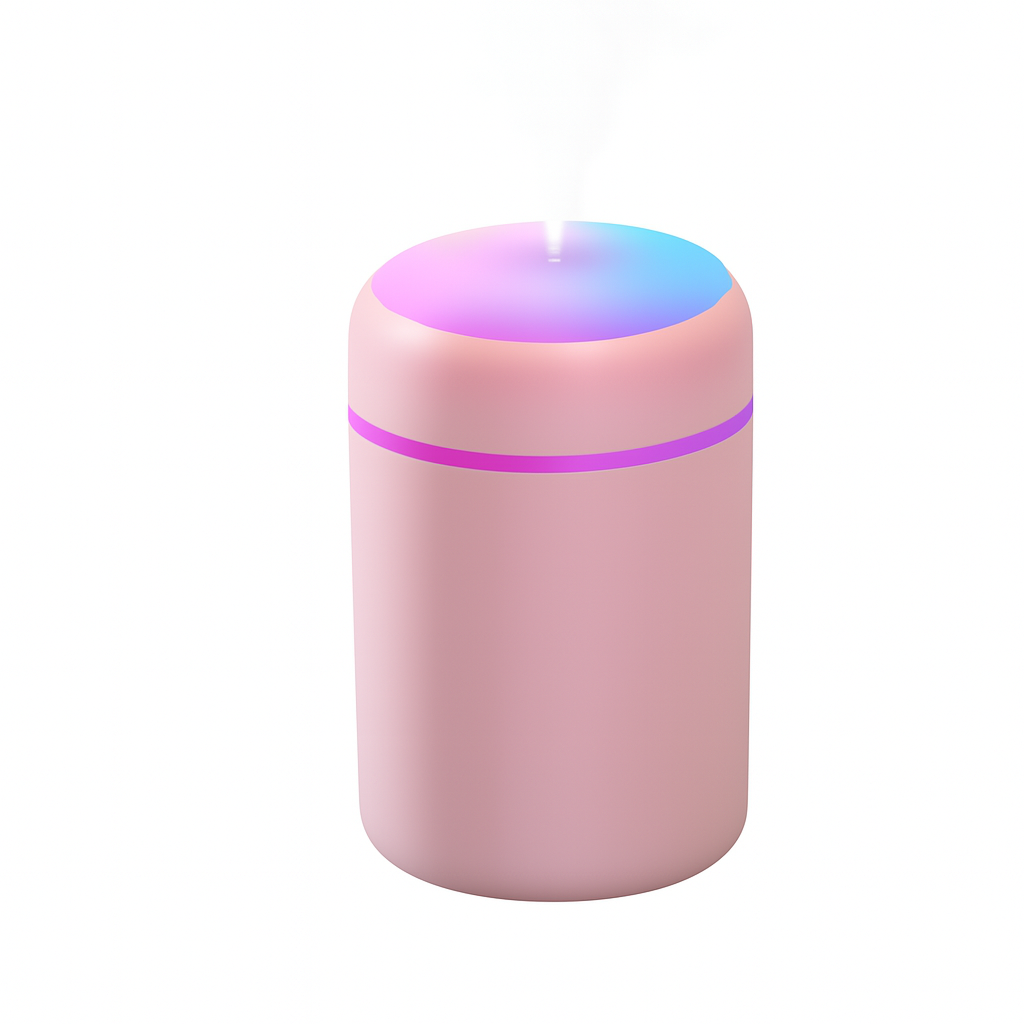 Umidificador Portátil Recarregável Usb Rosa - 300ml