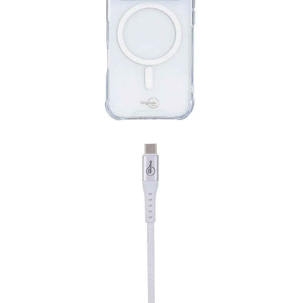 Imagem 3 de 5 do produto Cabo Usb-c Para Usb-c 3 M,   Iplace, Branco