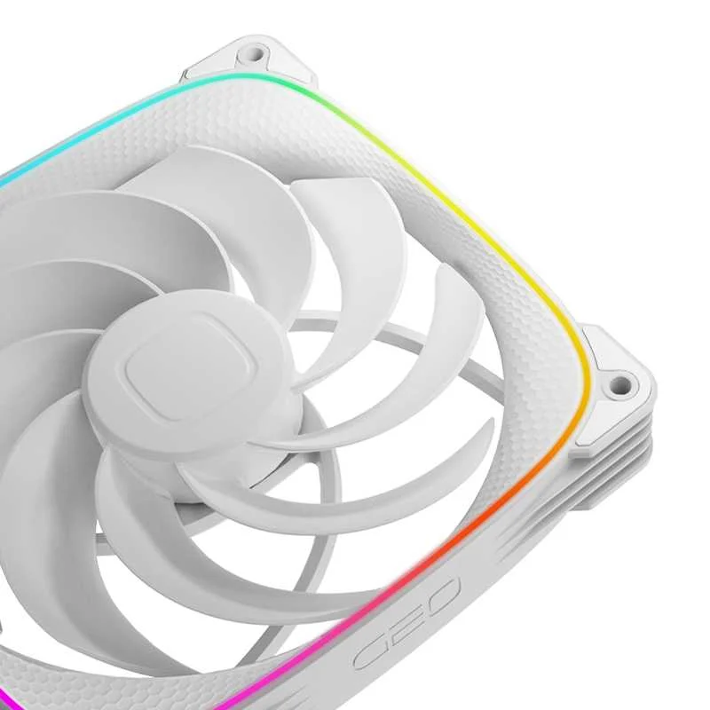 Fan Geometric Future Squama 2503r-14w ARGB 140mm Branco Reverse Blade 6