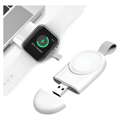 Carregador Para Apple Watch Portátil Magnético Branco