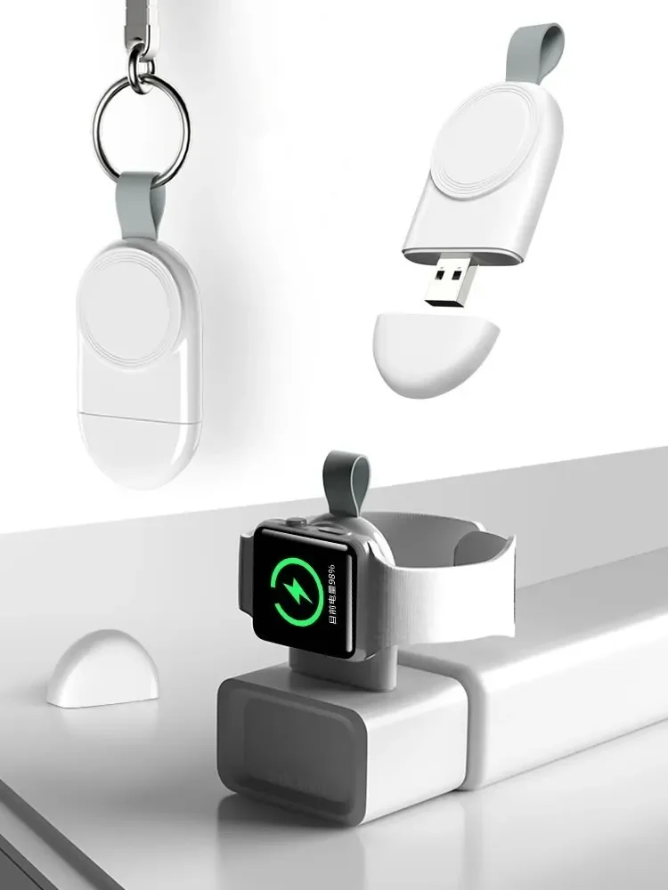 Imagem 3 de 3 do produto Carregador Para Apple Watch Portátil Magnético Branco
