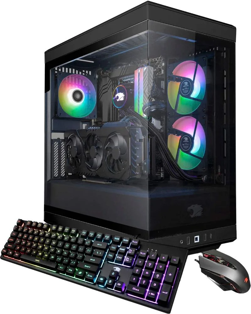 Ibuypower - Y40 Gaming Desktop - Intel Core i7-13700f - 32gb Ddr5 Ram - Nvidia Geforce RTX 4060ti 16gb - 2TB Nvme SSD - Preto-y40bi7n46t02 - view 3
