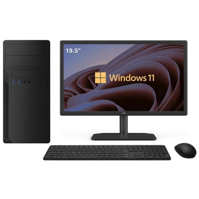 Computador 3green Intel i5 11400f, 8GB Ddr4, SSD 256gb, Geforce 2gb, Wifi, Monitor 19,5", WINDOWS 11   Nw3g-039