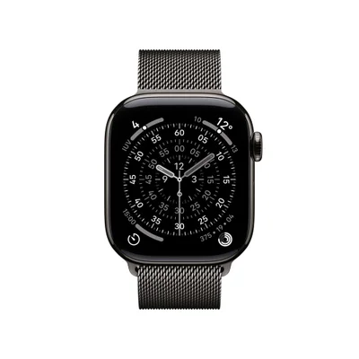 Apple Watch Series 11 Gps + Cellular - Caixa Ardósia De Titânio – 42 Mm - Pulseira Ardósia Estilo Milanês — foto 3