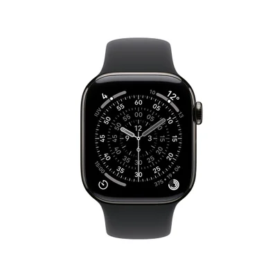 Apple Watch Series 11 Gps + Cellular - Caixa Ardósia De Titânio – 42 Mm - Pulseira Esportiva Preta – M/g — foto 3