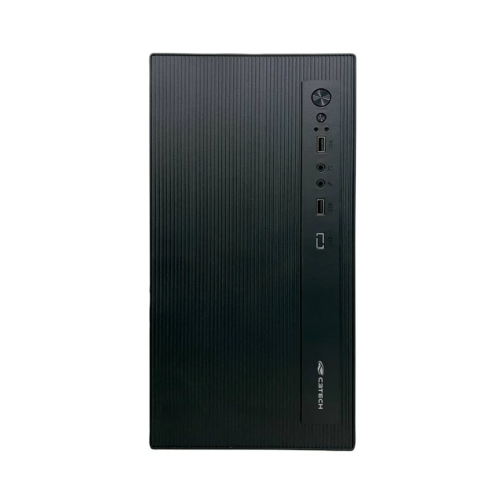 Gabinete C3tech Mt-36bk Mid Tower Usb S/ Fan C/ Fonte Preto
