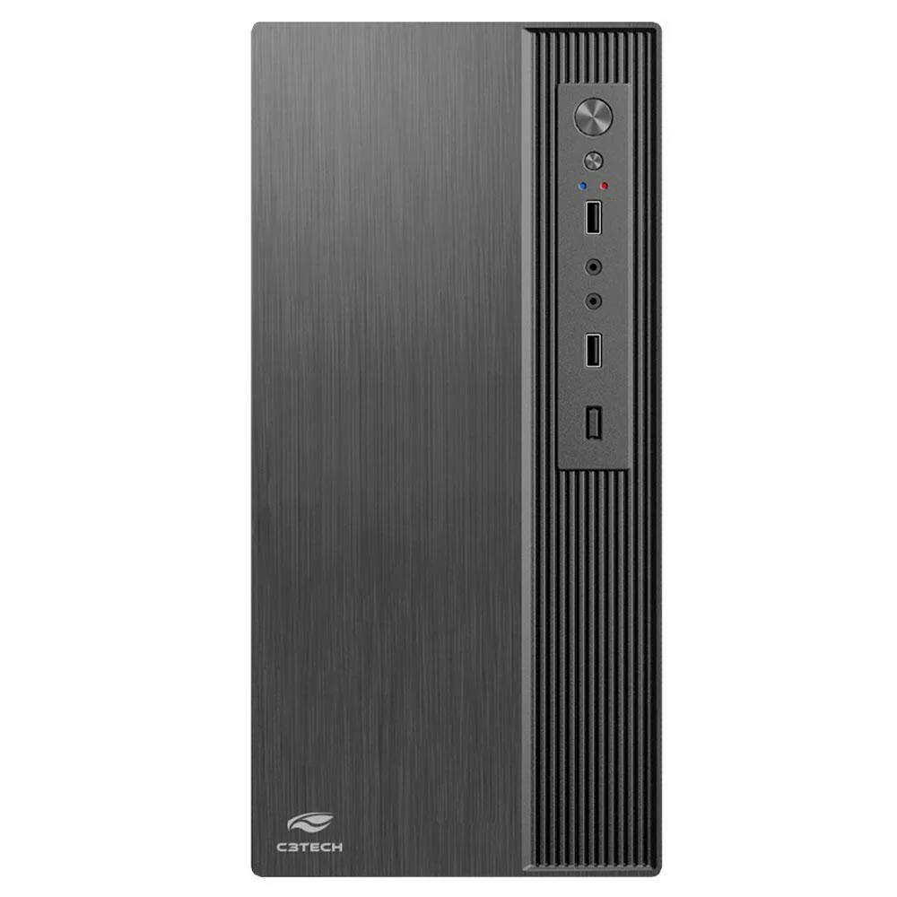 Imagem 2 de 5 do produto Gabinete C3tech Atx-37bk Micro Usb 2.0 S/ Fan