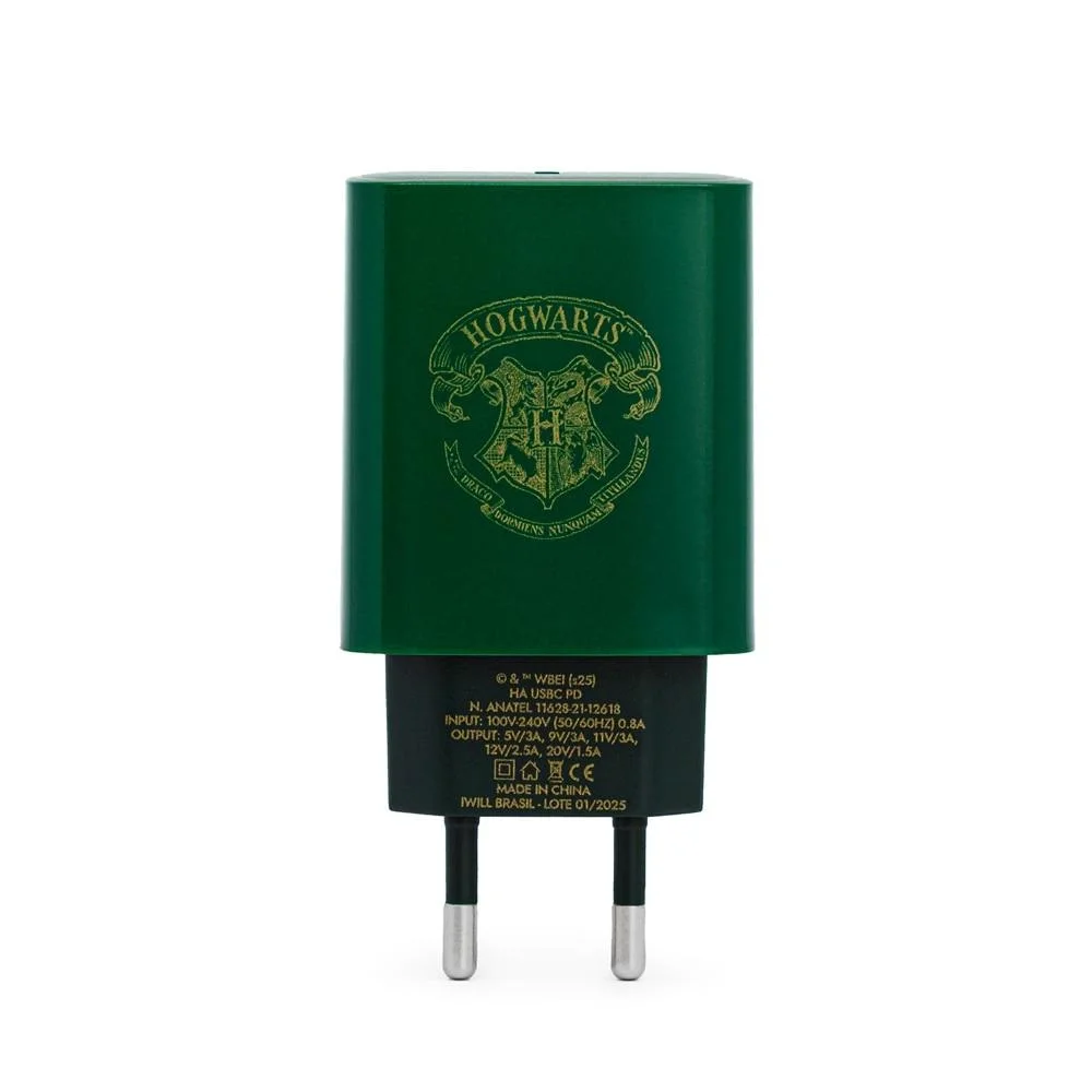 Imagem 2 de 4 do produto Carregador Usb-c 33w Verde | Sonserina Harry Potter - Iwill
