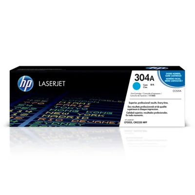 Toner Hp Cc531a 304a Ciano Original Cp2025dn Cm2320n Cm2320nf 3.5k