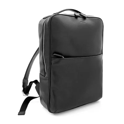 Mochila Preta De Couro Para Macbook 15'' Iplace, Pampas