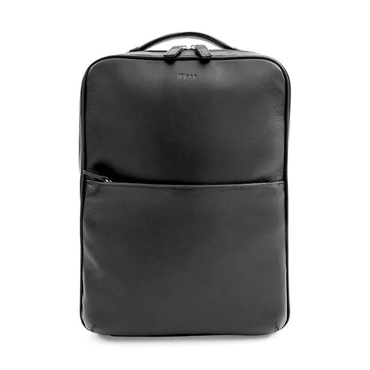 Imagem 4 de 5 do produto Mochila Preta De Couro Para Macbook 15''   Iplace, Pampas