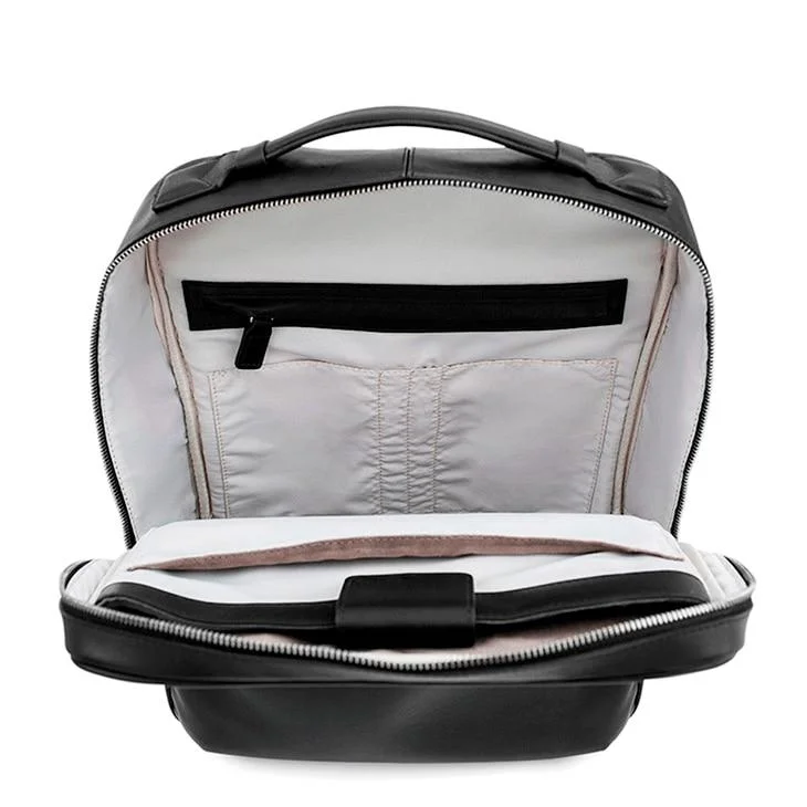 Imagem 5 de 5 do produto Mochila Preta De Couro Para Macbook 15''   Iplace, Pampas