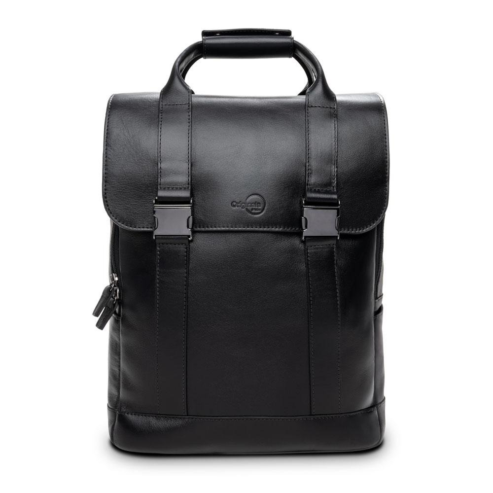 Mochila De Couro Pampas Côrtes,   Iplace, Preta